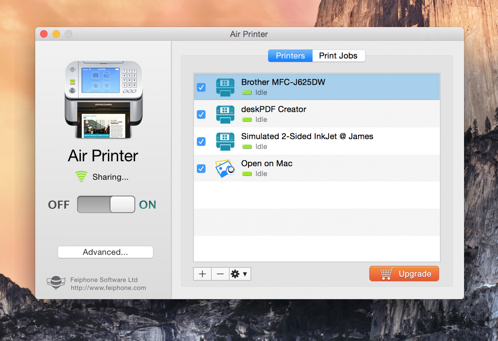 How to install a printer to a mac for airprint on hp